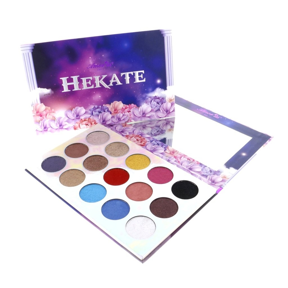 Hecate 15-Color Matte & Shimmer Eyeshadow Palette – Bold & Neutral Shades